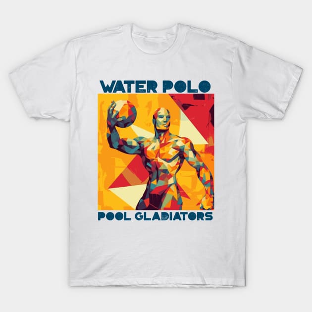 pool gladiators, waterpolo design v3 T-Shirt by H2Ovib3s